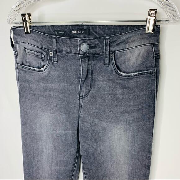 STS Blue Grey Emma Crop Jeans Distressed Sz 27 - Picture 5 of 7